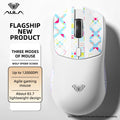 AULA SC580X Wireless Gaming Mouse Tri-Mode PAW3325 Gaming Mice with 12000 DPI 6 Programmable Buttons Rechargeable Computer Mouse