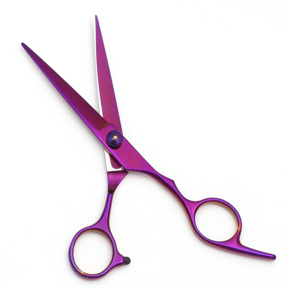 Hair Scissors JP Stainless Hairdressing Scissors 6" Haircut Set Black Thinning Shears Salon Haircut Scissors Razor Combs C1001